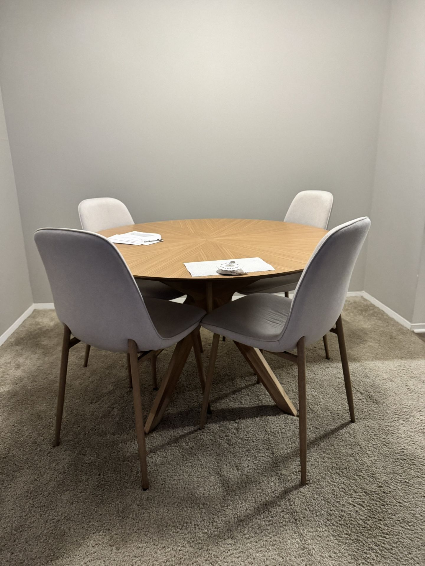 Table with four chairs