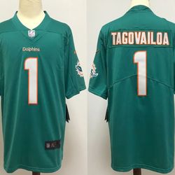 Miami Dolphins #1 Tua Tagovailoa Stitched Jersey 