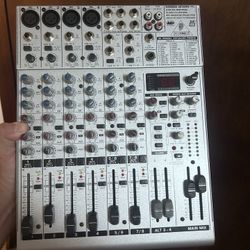 Behringer EURORACK UB1204-PRO Ultra-Low Noise CAS Design 12-Input 2/2-Bus Mic/Line Mixer with Premium Mic Preamplifiers CASE INCLIDED