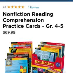 Lakeshore Learning Nonfiction Reading Comprehension Practice Cards Grades 4 & 5