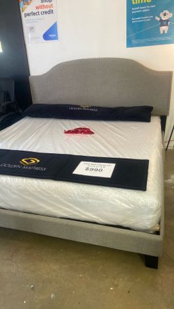 King bed with mattress $39 down