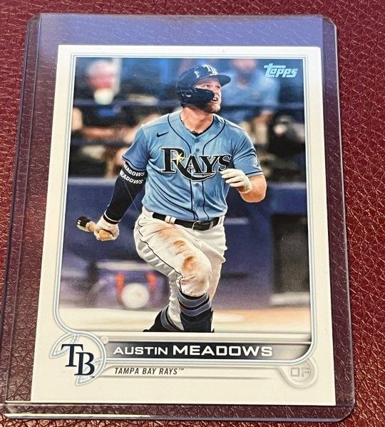 2022 Topps #152 Austin Meadows Card Tampa Bay Rays