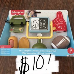 Fisher Price Mini Me Moments Tiny Tailgater Set, Baby Sensory Learning Activity Toys, 6 Pieces