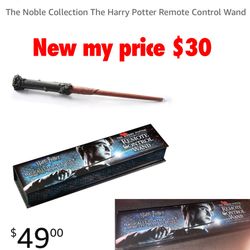 New  The Noble Collection The Harry Potter Remote Control Wand  $30 cash only pick up east palmdale off 47th & R8 address will be provided  when ready