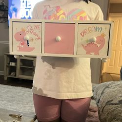 Pink Dinosaur Jewelry Box