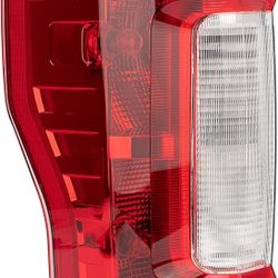 Left Driver Side Rear Tail Light Assembly Compatible With 2017-2019 Ford F-250 F-350 Super Duty Tail Light Rear Brake Lamps Replacement Taillights