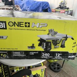 RYOBI ONE+ HP 18V Brushless Cordless 8-1/4 in. Compact Portable Jobsite Table Saw Kit with (2) 4.0 Ah Batteries and Charger