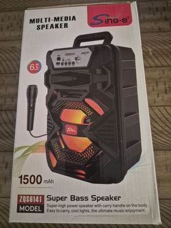 Bluetooth speaker karaoke with microphone