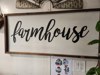 Farmhouse sign