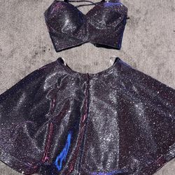 Ellie Wilde Mon Cheri Purple 2-Piece Dress