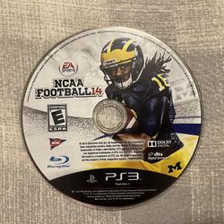 VERY GOOD NCAA FOOTBALL 14 PS3 DISC ONLY