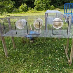 3 Section Small Animal Cage with Bucket Housing 