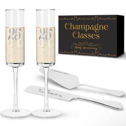 40 Year Anniversary Champagne Glasses!