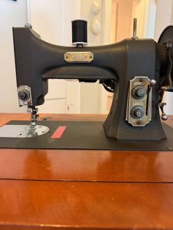 Vintage White Sewing Machine