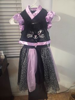 Girls’ 2-in-1 Cat & Skeleton Costume
