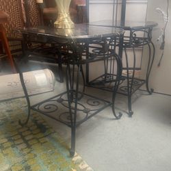 Two Coffee Tables Metal & Marmol 