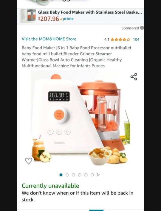 Baby Food Mixer 