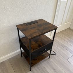 Nightstand with Charging Station