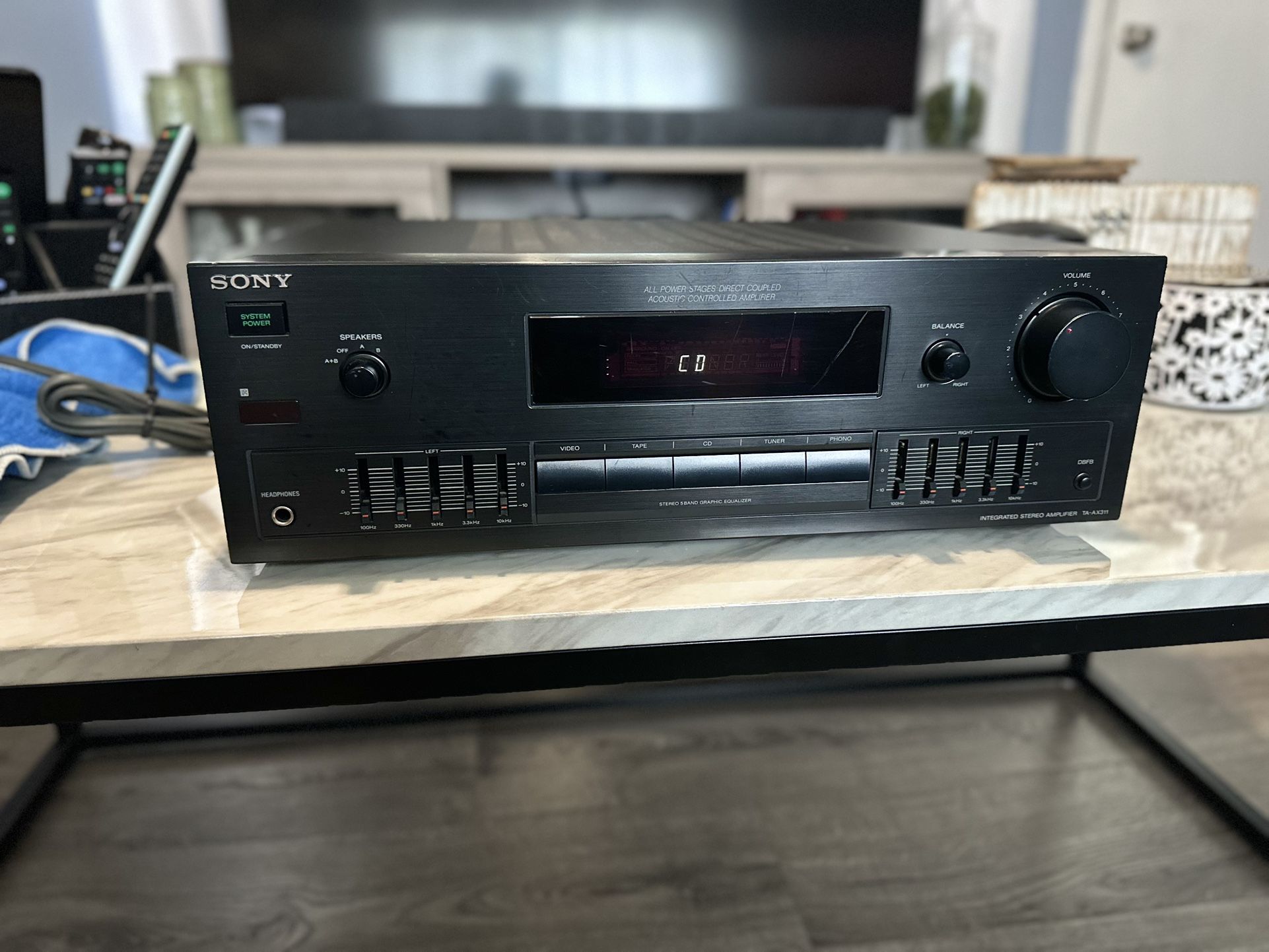 SONY INTEGRATED STEREO AMPLIFIER TA-AX311