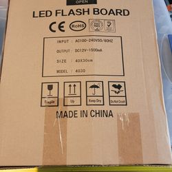 New In Box Led Light Writing Sign