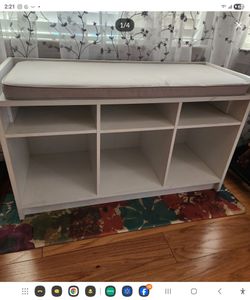 Bench, shoe storage