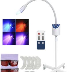 4 Colors Teeth Whitening Light Machine, Floor Rolling Type -BLUE