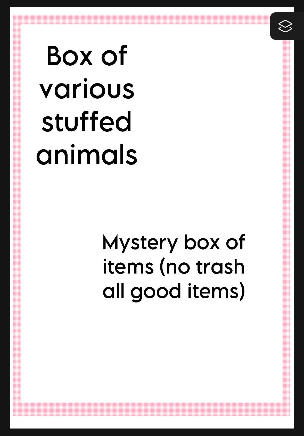Box Of Stuffed Animals