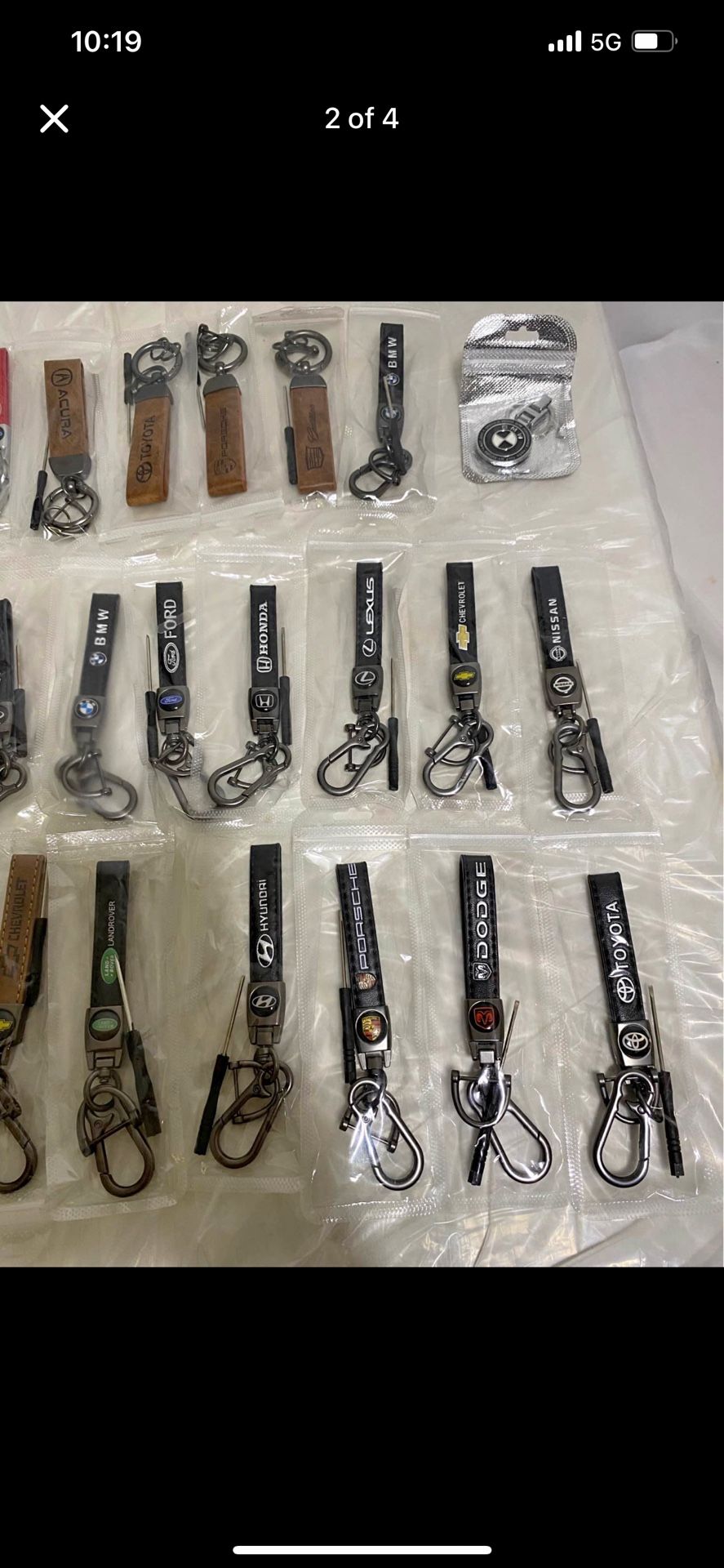 Car leather keychains