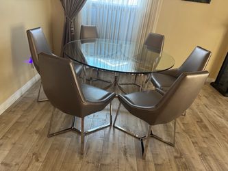 Dining table and chairs