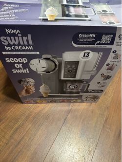 Ninja CREAMi Scoop & Swirl Ice Cream Maker, Soft Serve Desserts, Sorbet, Milkshakes, Frozen Yogurt and More, 13-in-1