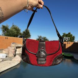Coach mini red soho