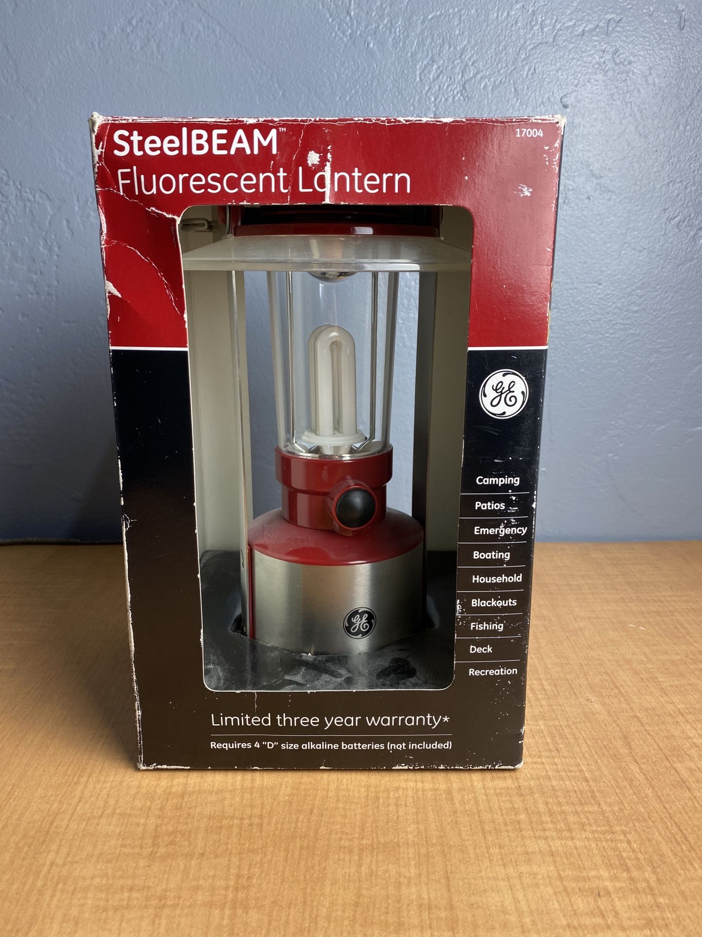 Steel beam fluorescent latern