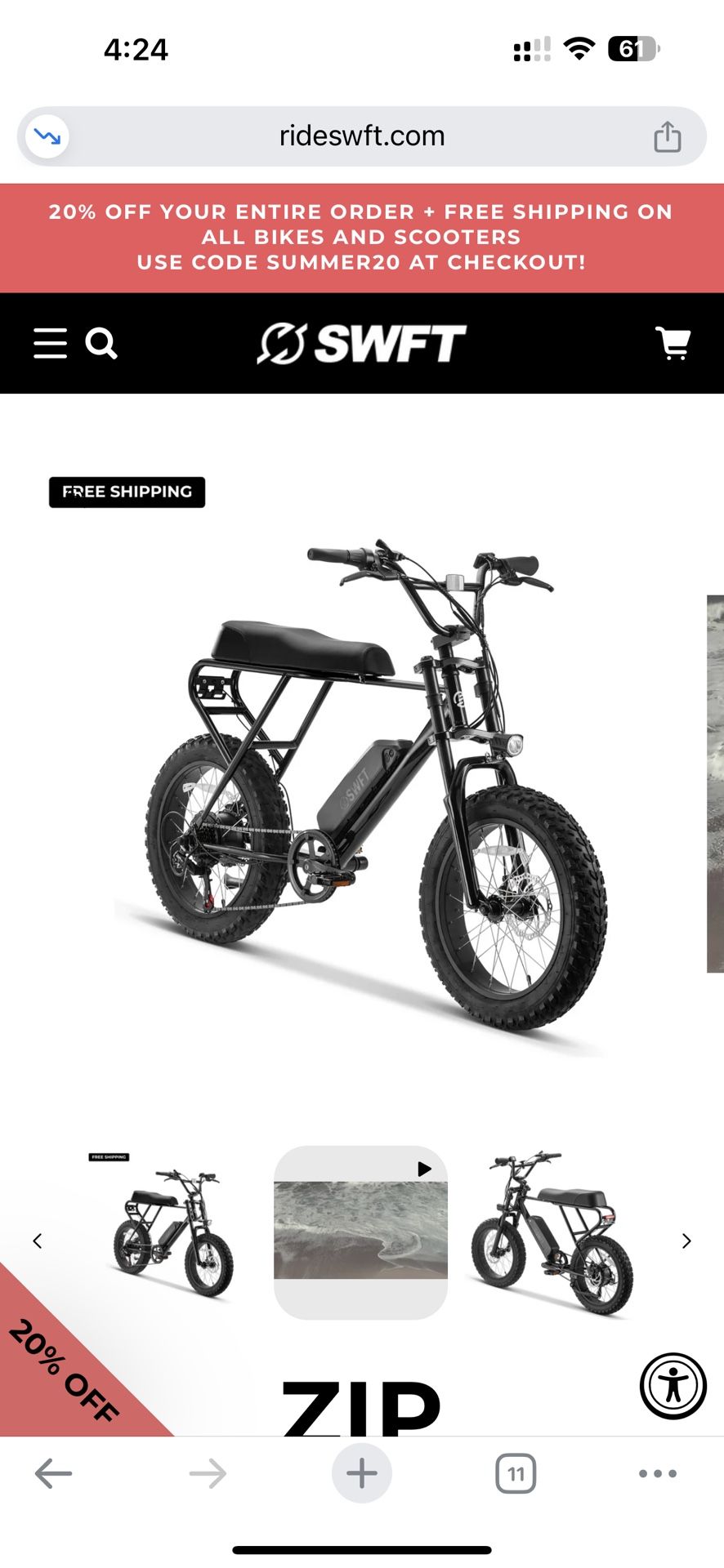 Swft Zip Electric Bike