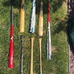 Baseball Bats Metal/Wood Read Bio!