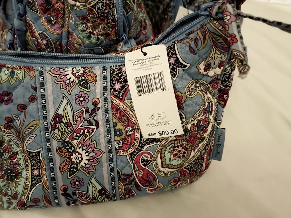 Vera Bradley Duffle Backpack Purse And Lanyard