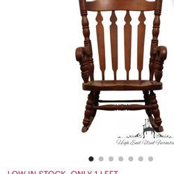 TELL CITY Solid Hard Rock Maple Colonial Early American Rocker Rocking Chair
