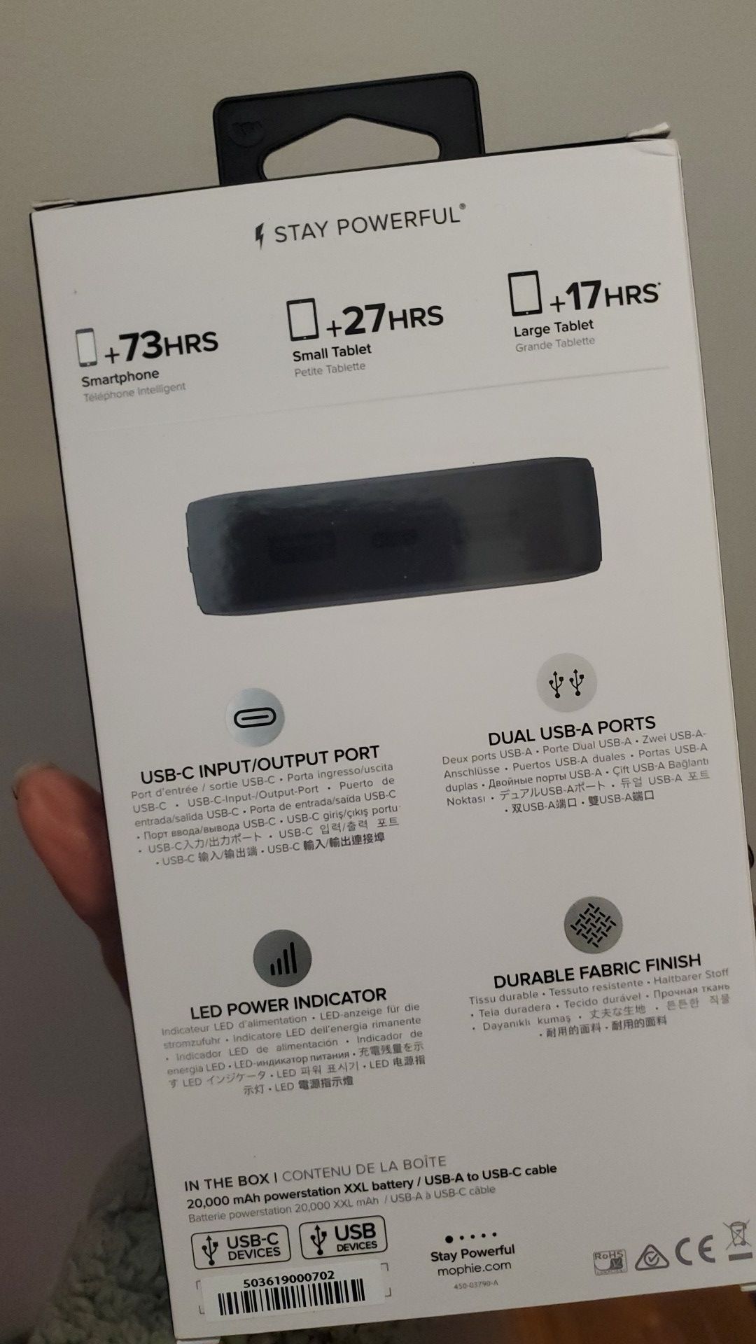 MOPHIE XXL PORTABLE CHARGER