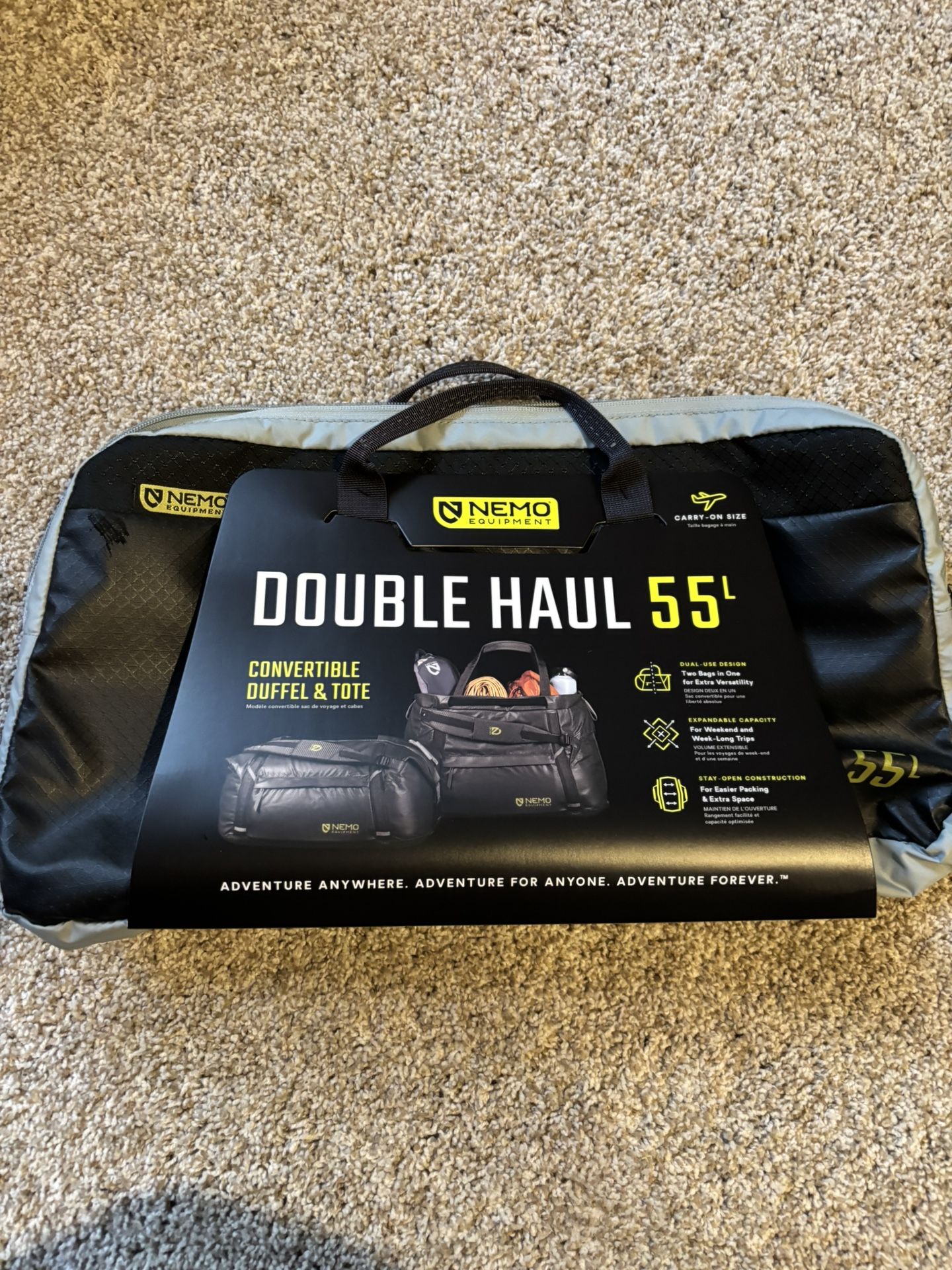 NEMO DOUBLE HAUL 55 DUFFLE/TOTE