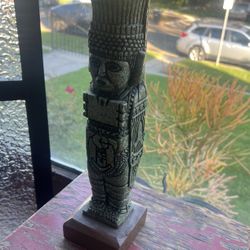 Midcentury Aztec/Mayan Pebble Art Sculpture