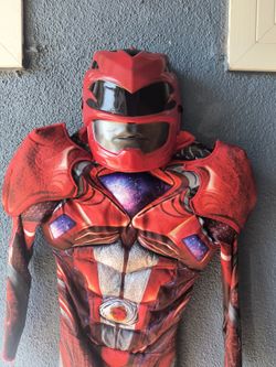 Red Power Rangers Costume - Kids size 6-8