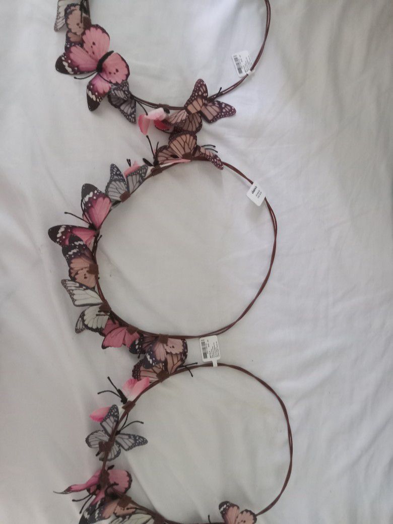 3 Butterflies Tiaras 24.00 Each From CLAIRE'S IM LISTING ALL 3 FOR 40.00