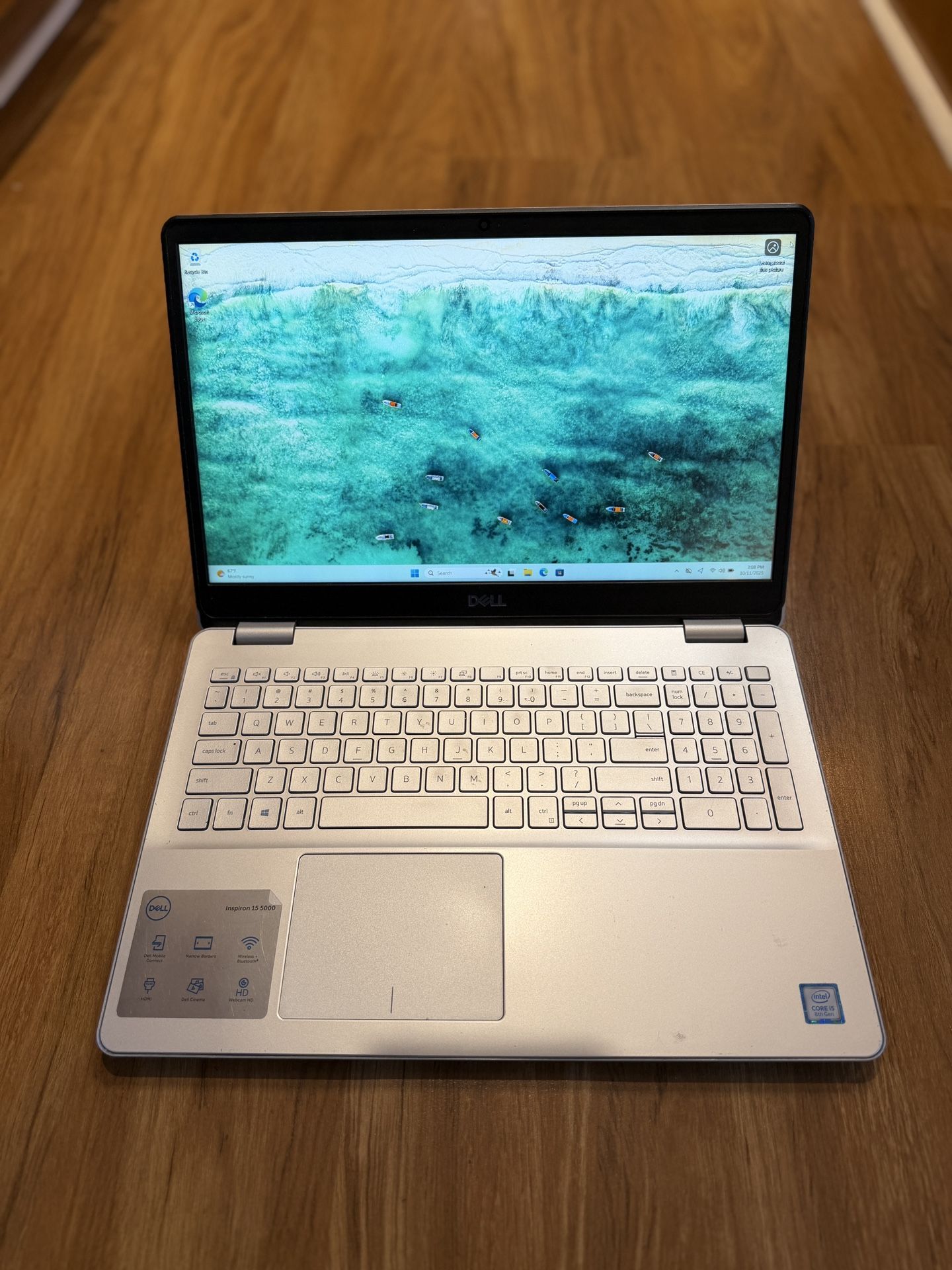 Dell Inspiron 5584 core i5 8th gen 16GB Ram 256GB SSD Windows 11 Home 15.6” UHD Screen Laptop with charger in Excellent Working condition!!!!!  Specif