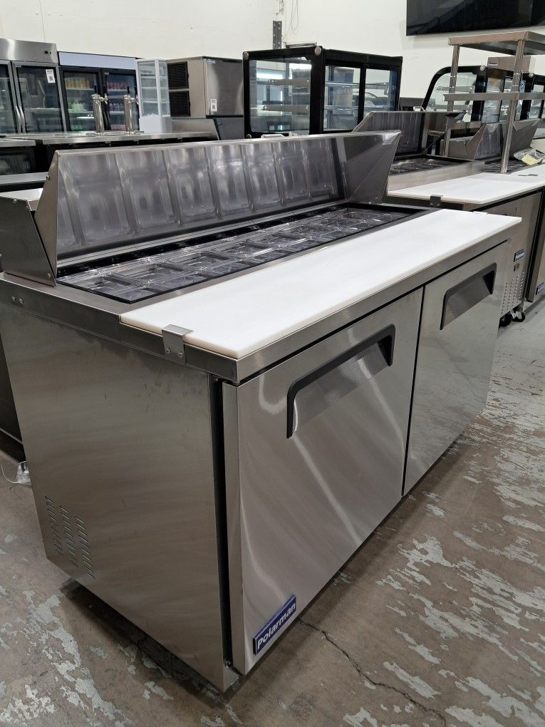 🥗❄️NSF COMMERCIAL PREP TABLE 61" INCH (MESA DE PREPARACIÓN COMERCIAL DE 61 PULGADAS) 🥗❄️