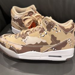 Brand New Women’s Desert Camo Air Jordans - Size 8