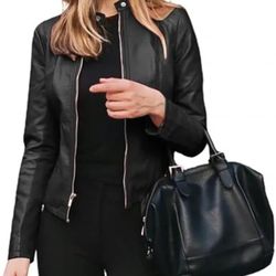 Faux Leather Jacket