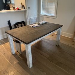 Dining Table With Bench 