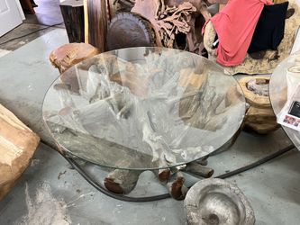 *** Stunning Rear Teal Wood Coffee Table 