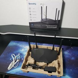 New Speedefy High Speed Pro WiFi Router - Dual Band AC2100 Wireless Router for Streaming & Gaming, Up to 35 Devices, 2000 sq.ft Coverage, 4X4 MU-MIMO,
