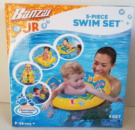 Banzai Jr. 5 Piece Swim Set NEW