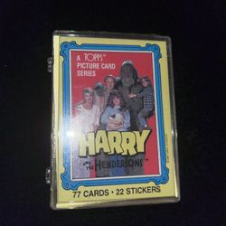 Harry and the Hendersons complete set of 77 cards and 22 stickers in excellent condition. Topps 1987